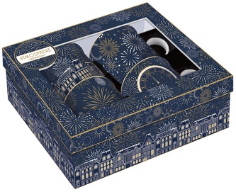 Čtyři porcelánové hrnky Midnight