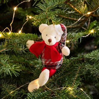 Přívěsek na vanoční stromek | GRIDO | medvídek | 26x14 cm | 980453
