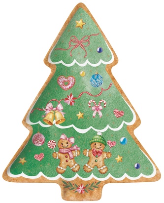 Porcelánový servírovací tác Sweet Christmas