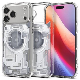 Spigen Ultra Hybrid MagSafe, zero one white - iPhone 17 Pro Spigen Ultra Hybrid MagSafe, zero one white - iPhone 17 Pro