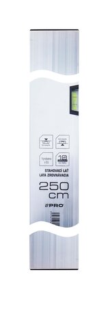 stahovací lať 250cm,1 libela