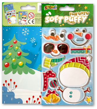Naklejki Puffy Fun with Snowman SWPX-2102 Kolori, Penmate
