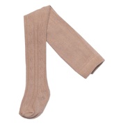 Dětské punčocháče bavlněné s žakárovým vzorem, pískové, vel. 104/110; 104/110 (3-5r); písková