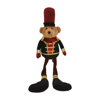 Plyšový sedící medvěd v uniformě 62 cm