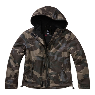Bunda Brandit Ladies Windbreaker Frontzip - darkcamo, M