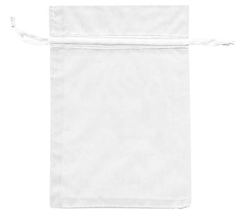 Worek organza 7,5 x 10cm biały 10 szt