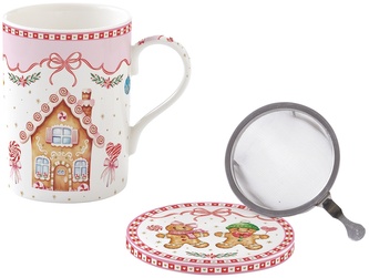 Porcelánový hrnek se sítkem Sweet Christmas