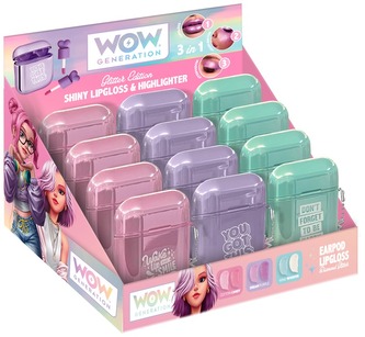 Brokatowy błyszczyk 3w1 do ust oczu i policzków WoW Generation, Kids