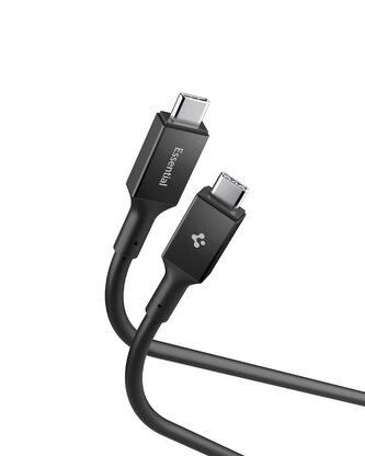 Spigen Essential USB C to USB C 100W Cable, black EB10010CC