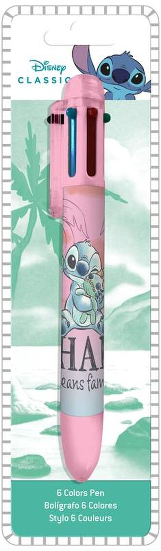 Długopis 6 kolorów Stitch, Kids