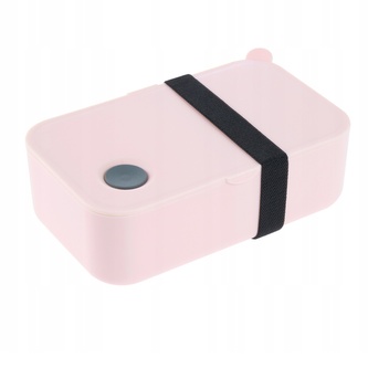 Svačinkový box Luna - 0,9 l, růžový; růžová; plast