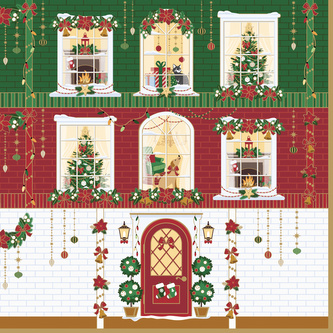 Papírový ubrousek Festive Avenue