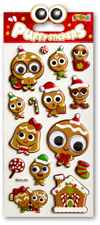 Naklejki Puffy Christmas Gingerbread SWPX-2003 Kolori, Penmate