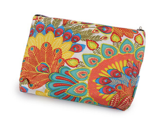 Skládací nákupní taška se zipem 39x40 cm - 1 ks - 49 multikolor mandala