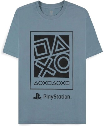 Tričko PlayStation - Icons Blue L