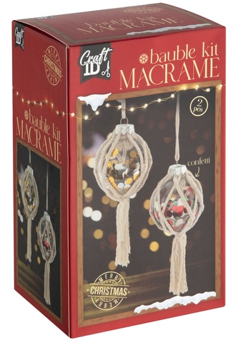 Vánoční macramé koule Vánoční macramé koule