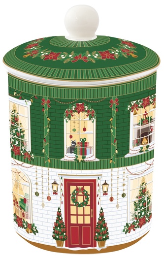 Porcelánová dóza Festive Avenue velká