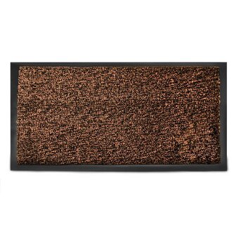 Rohožka 90x150cm guma/koberec  FINE hnědá
