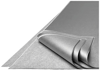 Bibuła gładka A3 rol. 10 ark. srebrna, Interdruk