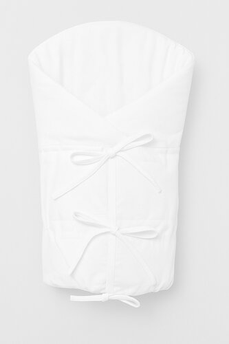 Klasická retro zavinovačka NATURE šněrovací s výplní - bílá; bílá