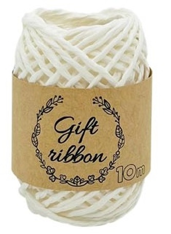 Sznurek papierowy 10m/2mm biały 6 szt w opakowaniu