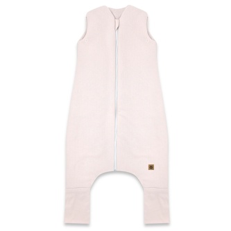 Spací vak se zahrnovacími nohavičkami, Soft Interlock, proužek, růžový, vel. M; M (2,5r-6l); růžová