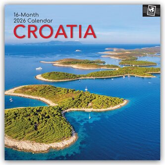 Croatia - Kroatien 2026- 16-Monatskalender