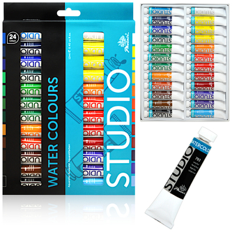 Farby akwarelowe 24-kol.12 ml, Phoenix Farby akwarelowe 24-kol.12 ml, Phoenix