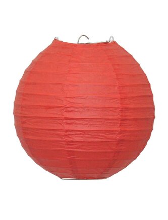 Lampion papírový 25 cm, červený