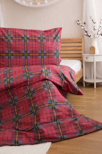 Jerry Fabrics s. r. o. Povlečení BAVLNA 140x200+70x90 - Vánoční čtverce