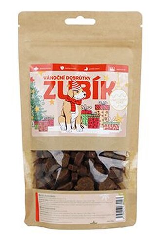 Pochoutka ZUBÍK Vánoční dobrůtky limitovaná edice 200g Pochoutka ZUBÍK Vánoční dobrůtky limitovaná edice 200g