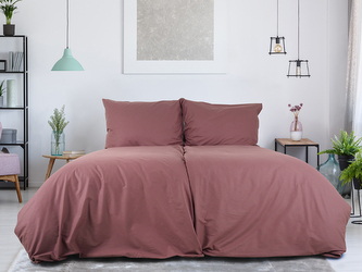 B.E.S. - Petrovice, s.r.o. Povlečení BAVLNA Jednobarevné uzavírání ZIP - Bordó Rozměr: 200 x 220 + 2x 70 x 90