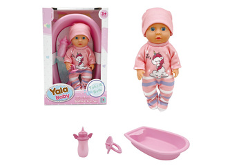 Miminko s vaničkou růžové 20cm