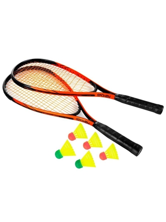 Spokey - SPIKY Sada speedminton 2xraketa 5xmíč obal