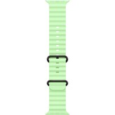 Apple Watch 49/46/45/44mm neonově zelený Oceánský řemínek černý titan