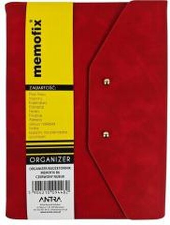 Organizer Memofix B6 nubuk czerwony