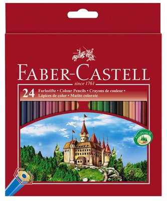 Kredki sześciokątne Zamek 24 kolory FABER CASTELL