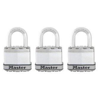 Master Lock Titanový visací zámek -  Excell - 45mm (3 ks / blistr)