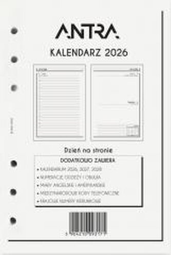 Wkład kalendarzowy 2026 A5 DNS
