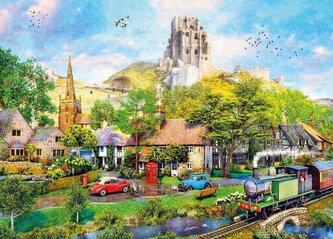 GIBSONS Puzzle Pod hradem Corfe 1000 dílků