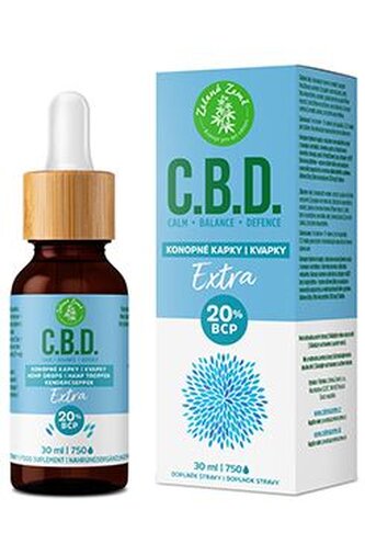 C.B.D. konopné kapky s 20% BCP Extra 30ml