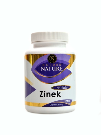 Golden Nature - Zinek chelate 100 kapslí