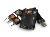 Šle folklor šíře 4 cm délka 120 cm - 1 ks - 7 černá
