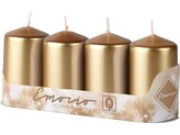 Emocio Válec 4ks 50x90mm Metal zlaté svíčky