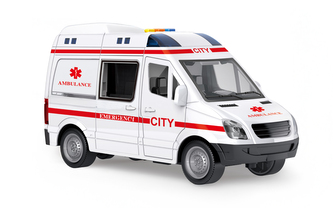 Auto sanitka s efekty 21 cm