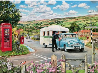 GIBSONS Puzzle Cesta do kempu 1000 dílků