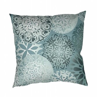Dadka Povlak na polštář bavlna Mandala mentol 40x40 cm