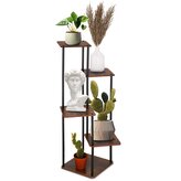 Kovový stojan na květiny 106 cm SPRINGOS FLORAE tmavě hnědý