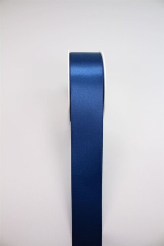 Stuha saténová 15 mm 25 m - modrá tmavá