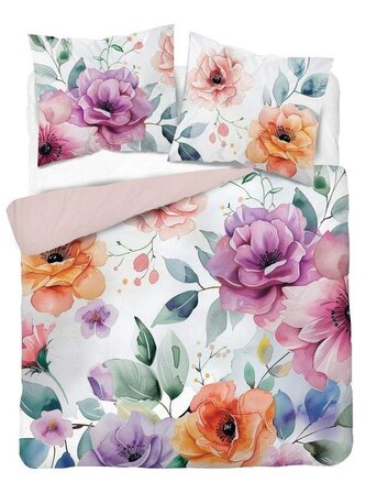 DETEXPOL Francouzské povlečení 3D Květy akvarel micro Polyester - mikrovlákno, 220/200, 2x70/80 cm DETEXPOL Francouzské povlečení 3D Květy akvarel micro Polyester - mikrovlákno, 220/200, 2x70/80 cm